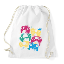 PRINTFASHION Gamer - Sportzsák, Tornazsák - Fehér tornazsák