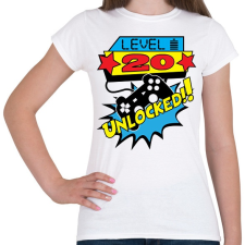 PRINTFASHION Gamer szülinap (egyedi évszámmal rendelhető) - Női póló - Fehér női póló