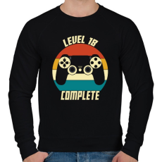 PRINTFASHION Gamer szülinap - Férfi pulóver - Fekete