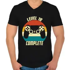PRINTFASHION Gamer szülinap - Férfi V-nyakú póló - Fekete férfi póló