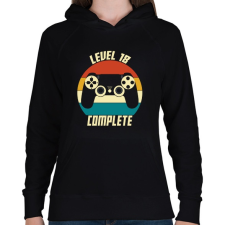 PRINTFASHION Gamer szülinap - Női kapucnis pulóver - Fekete női pulóver, kardigán