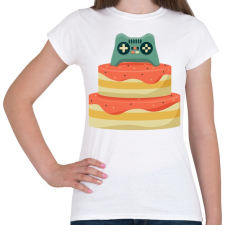 PRINTFASHION Gamer szülinap - Női póló - Fehér női póló