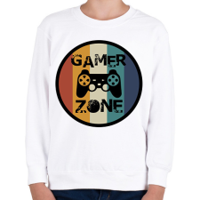 PRINTFASHION Gamer zone2 - Gyerek pulóver - Fehér gyerek pulóver, kardigán