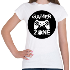 PRINTFASHION Gamer zone3 - Női póló - Fehér női póló