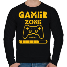 PRINTFASHION Gamer zone - Férfi pulóver - Fekete férfi pulóver, kardigán