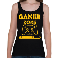 PRINTFASHION Gamer zone - Női atléta - Fekete
