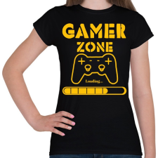 PRINTFASHION Gamer zone - Női póló - Fekete női póló
