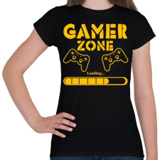 PRINTFASHION Gamer zone - Női póló - Fekete női póló