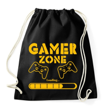 PRINTFASHION Gamer zone - Sportzsák, Tornazsák - Fekete tornazsák