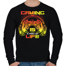 PRINTFASHION gaming - Férfi pulóver - Fekete