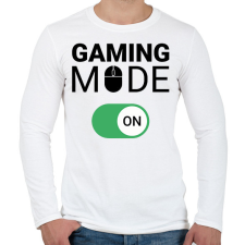 PRINTFASHION Gaming mode on! - Férfi hosszú ujjú póló - Fehér férfi póló