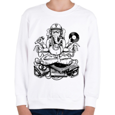 PRINTFASHION ganesha dj - Gyerek pulóver - Fehér