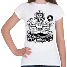 PRINTFASHION ganesha dj - Női póló - Fehér női póló
