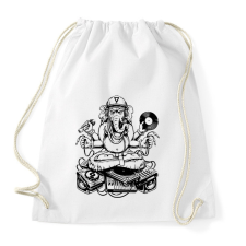 PRINTFASHION ganesha dj - Sportzsák, Tornazsák - Fehér tornazsák