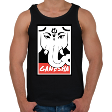 PRINTFASHION Ganesha - Férfi atléta - Fekete atléta, trikó