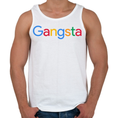 PRINTFASHION Gangsta - Férfi atléta - Fehér