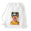 PRINTFASHION Gangsta Girl yo! - Sportzsák, Tornazsák - Fehér
