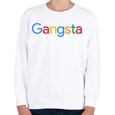 PRINTFASHION Gangsta - Gyerek pulóver - Fehér