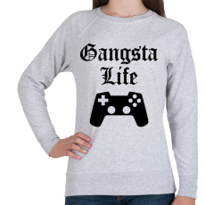 PRINTFASHION Gangsta Life - Női pulóver - Sport szürke