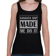 PRINTFASHION Gangsta rap - Női atléta - Fekete női trikó