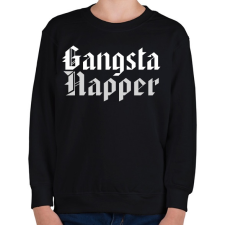 PRINTFASHION Gangsta Rapper - Gyerek pulóver - Fekete gyerek pulóver, kardigán