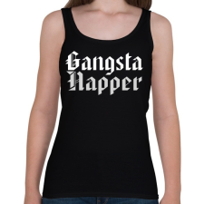 PRINTFASHION Gangsta Rapper - Női atléta - Fekete női trikó