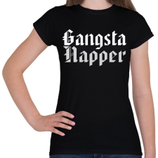 PRINTFASHION Gangsta Rapper - Női póló - Fekete női póló