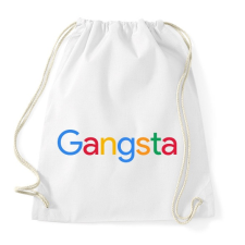 PRINTFASHION Gangsta - Sportzsák, Tornazsák - Fehér tornazsák