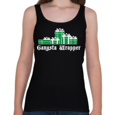 PRINTFASHION Gangsta wrapper - Női atléta - Fekete női trikó