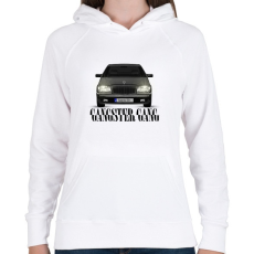 PRINTFASHION Gangster Gang - Női kapucnis pulóver - Fehér