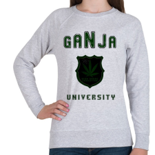 PRINTFASHION ganja university - Női pulóver - Sport szürke női pulóver, kardigán