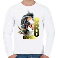 PRINTFASHION Garou minta (OPM) - Férfi pulóver - Fehér férfi pulóver, kardigán
