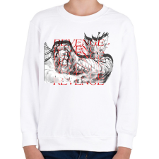 PRINTFASHION Garou | Revenge GYM  - Gyerek pulóver - Fehér gyerek pulóver, kardigán