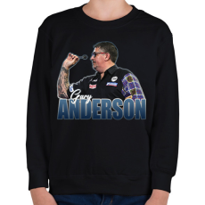 PRINTFASHION Gary Anderson - Gyerek pulóver - Fekete