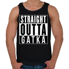 PRINTFASHION Gatka - Férfi atléta - Fekete atléta, trikó