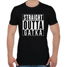PRINTFASHION Gatka - Férfi póló - Fekete férfi póló