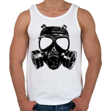 PRINTFASHION gáz maszk - Férfi atléta - Fehér