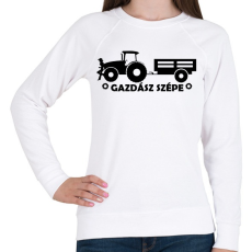 PRINTFASHION Gazdász szépe - Női pulóver - Fehér