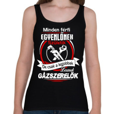 PRINTFASHION Gázszerelők - Női atléta - Fekete