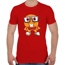 PRINTFASHION Geek - Férfi póló - Piros férfi póló