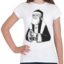 PRINTFASHION Geek Mikulás - Női póló - Fehér női póló