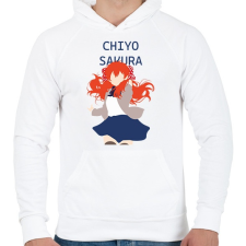 PRINTFASHION Gekkan shoujo nozaki-kun - Chiyo Sakura - Férfi kapucnis pulóver - Fehér női pulóver, kardigán