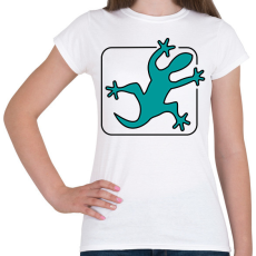 PRINTFASHION Gekkó - Női póló - Fehér