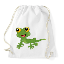 PRINTFASHION Gekkó - Sportzsák, Tornazsák - Fehér tornazsák