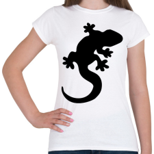 PRINTFASHION Gekkó sziluett - Női póló - Fehér női póló