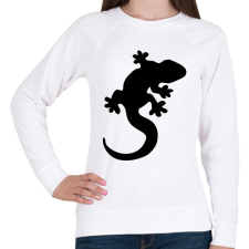 PRINTFASHION Gekkó sziluett - Női pulóver - Fehér női pulóver, kardigán