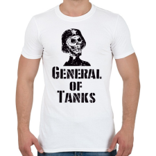PRINTFASHION general of tanks - Férfi póló - Fehér férfi póló
