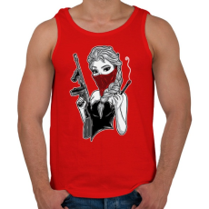 PRINTFASHION Gengszter lány - Férfi atléta - Piros