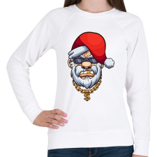 PRINTFASHION Gengszter mikulás - Női pulóver - Fehér női pulóver, kardigán