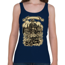 PRINTFASHION Gengszter - Női atléta - Sötétkék